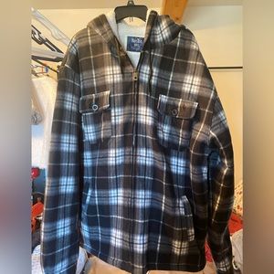 Men’s Full Zip Lined Flannel Jacket -3X -New without Tags